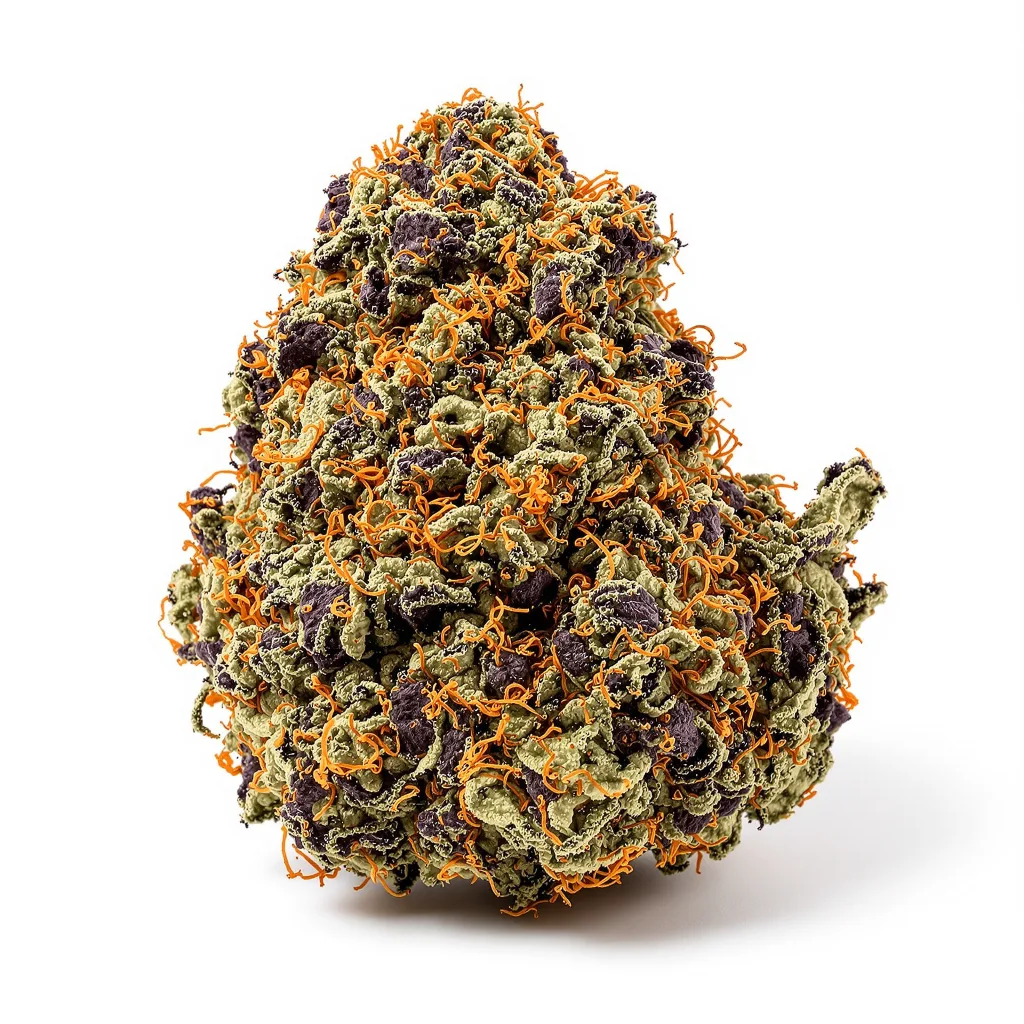 Primus 79% indica / 21% sativa — fleur avec trichomes visibles