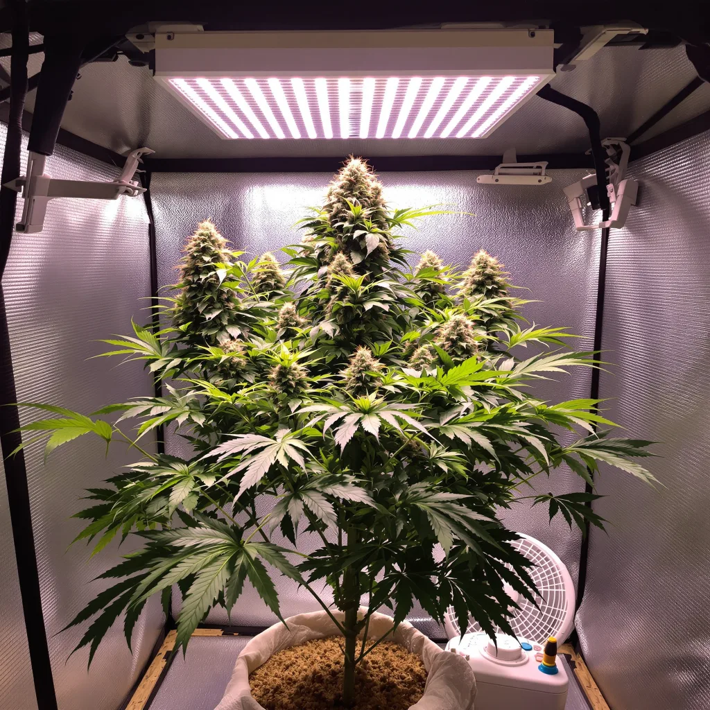 Plante de cannabis Puna Budder en floraison — 90-130 cm féminisée
