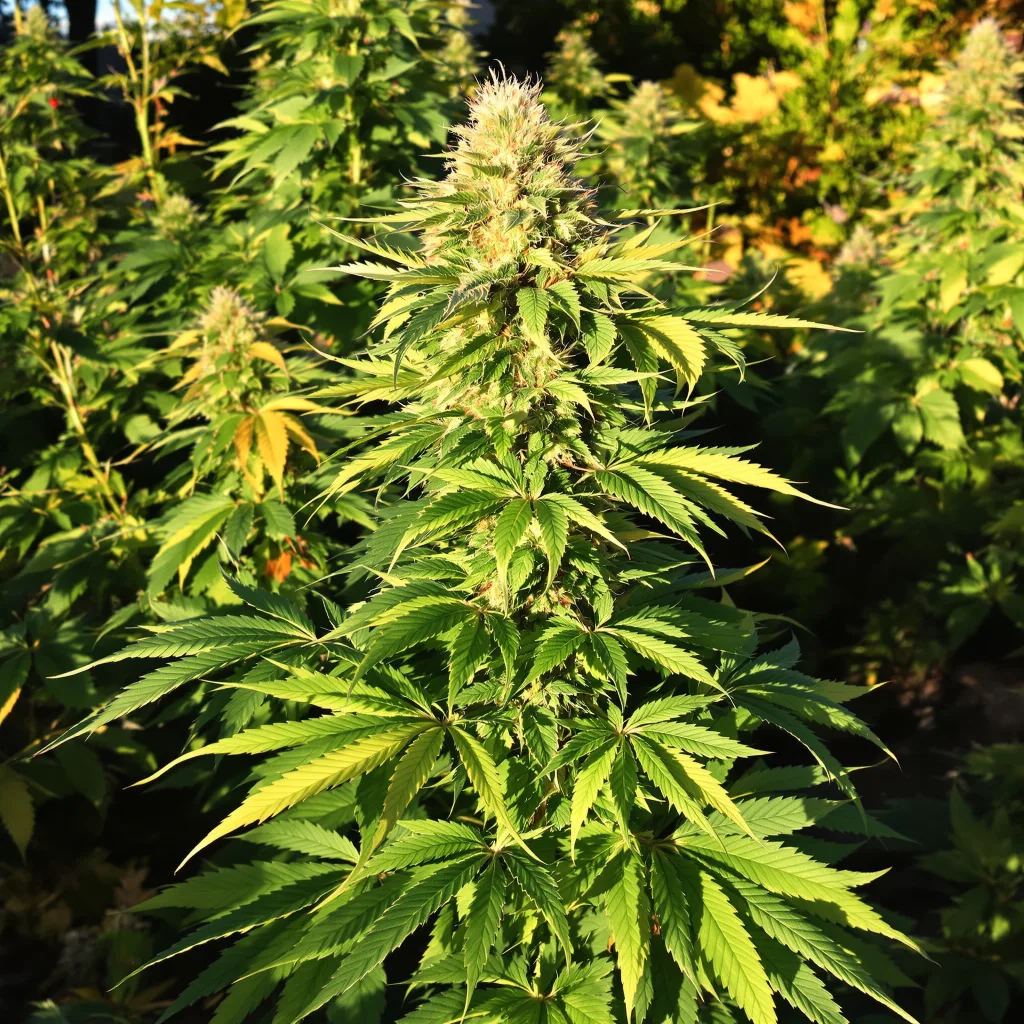 Puna Budder 70% indica / 30% sativa — fleur avec trichomes visibles