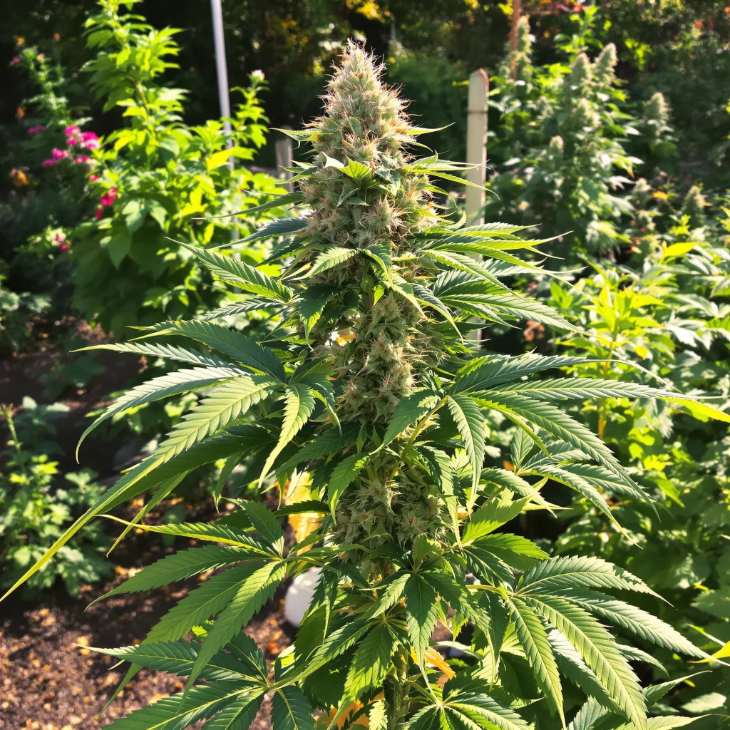 Punky Lion 81% indica / 19% sativa — fleur avec trichomes visibles