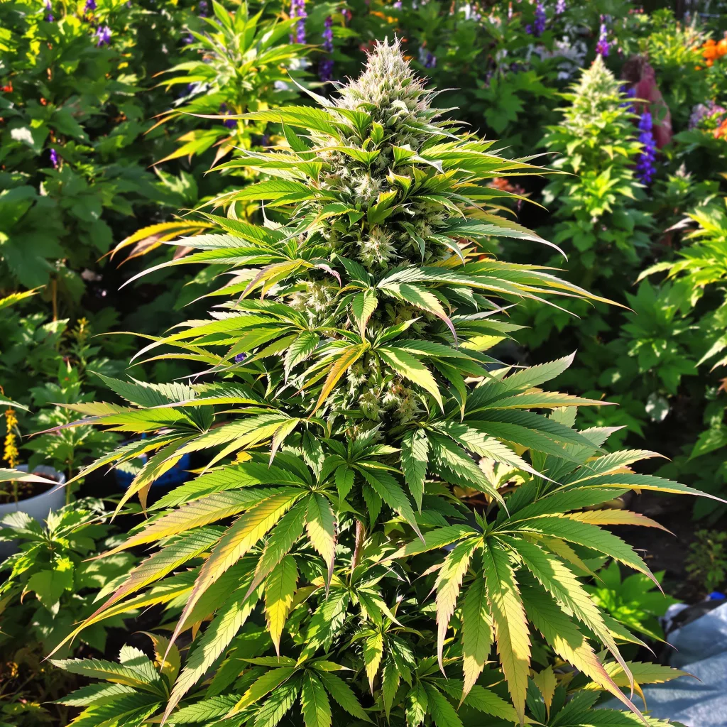 Pure Afghan 89% indica / 11% sativa — fleur avec trichomes visibles