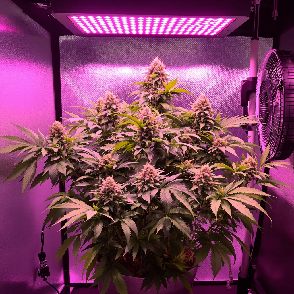 Plante de cannabis Purple Arrow en floraison — 60-100 cm autofloraison