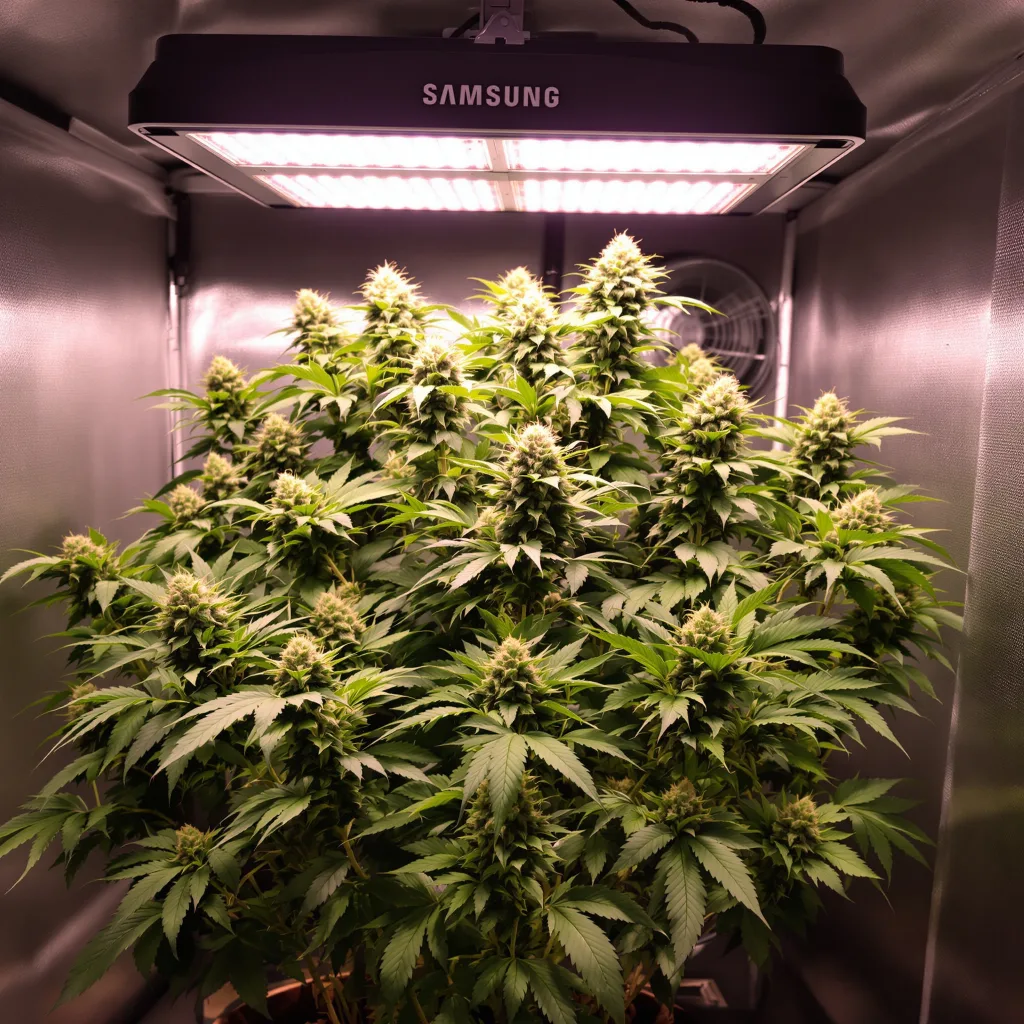 Plante de cannabis Purple Arrow en floraison — 90-130 cm féminisée