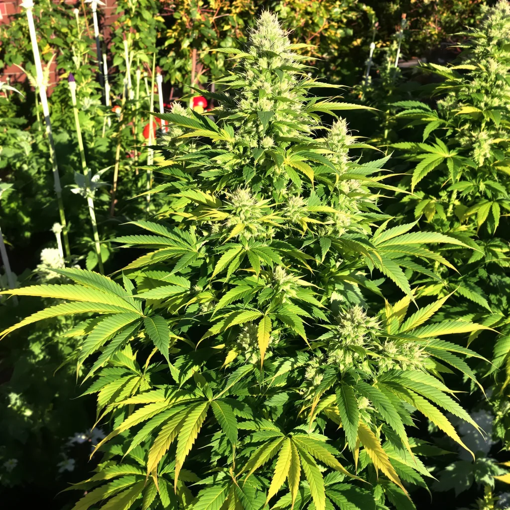 Purple Arrow 79% indica / 21% sativa — fleur avec trichomes visibles