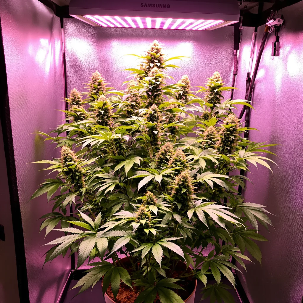 Plante de cannabis Purple Berry en floraison — 60-100 cm autofloraison
