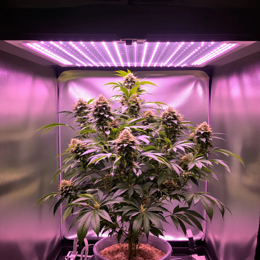 Plante de cannabis Purple Buddha en floraison — 90-130 cm féminisée