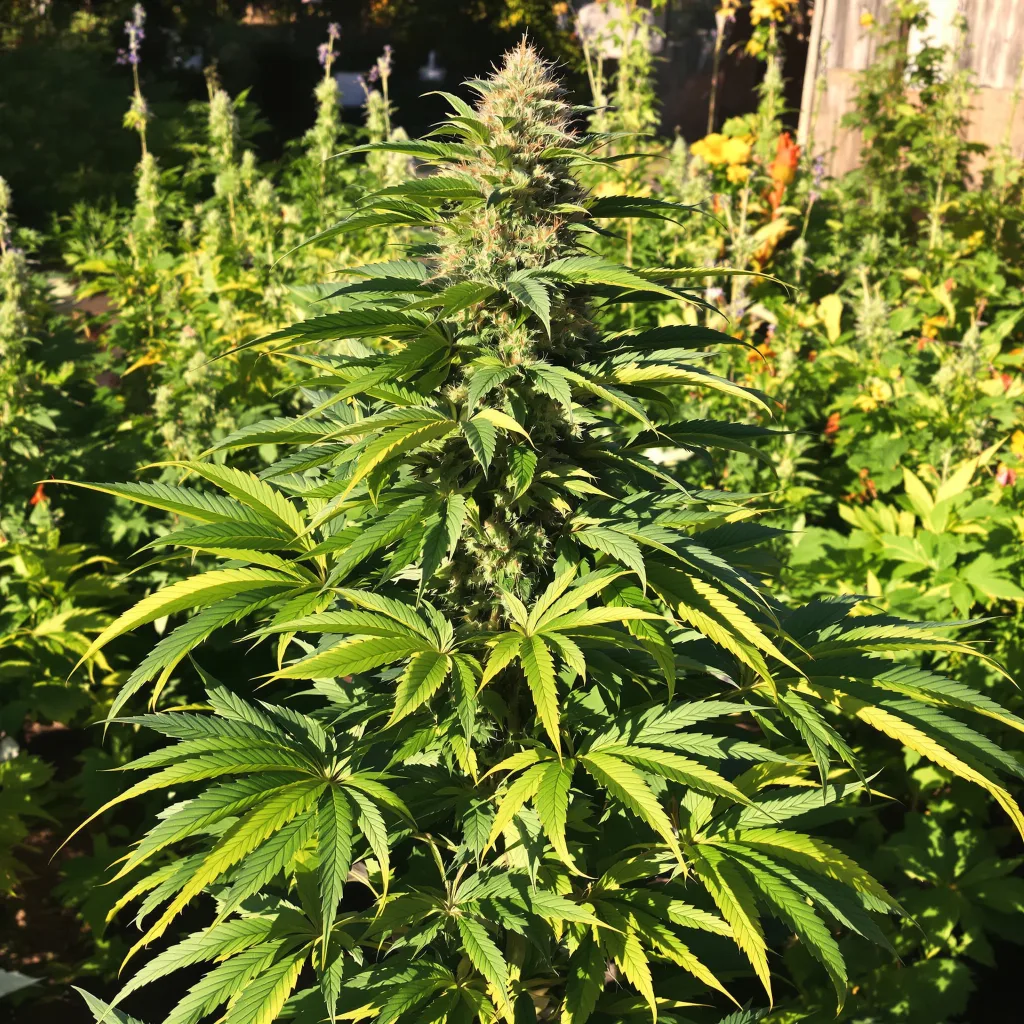 Purple Buddha 79% indica / 21% sativa — fleur avec trichomes visibles