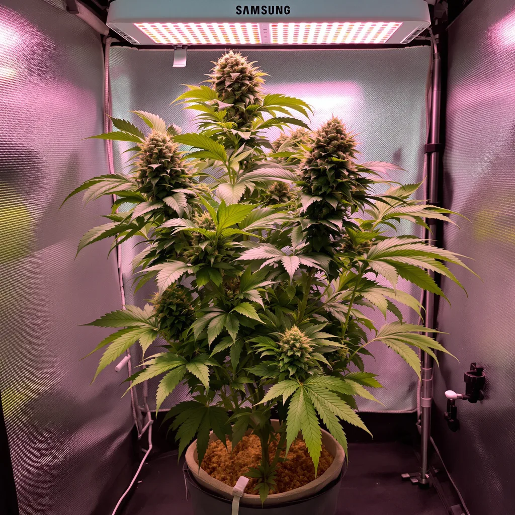 Plante de cannabis Purple Bush en floraison — 90-130 cm féminisée
