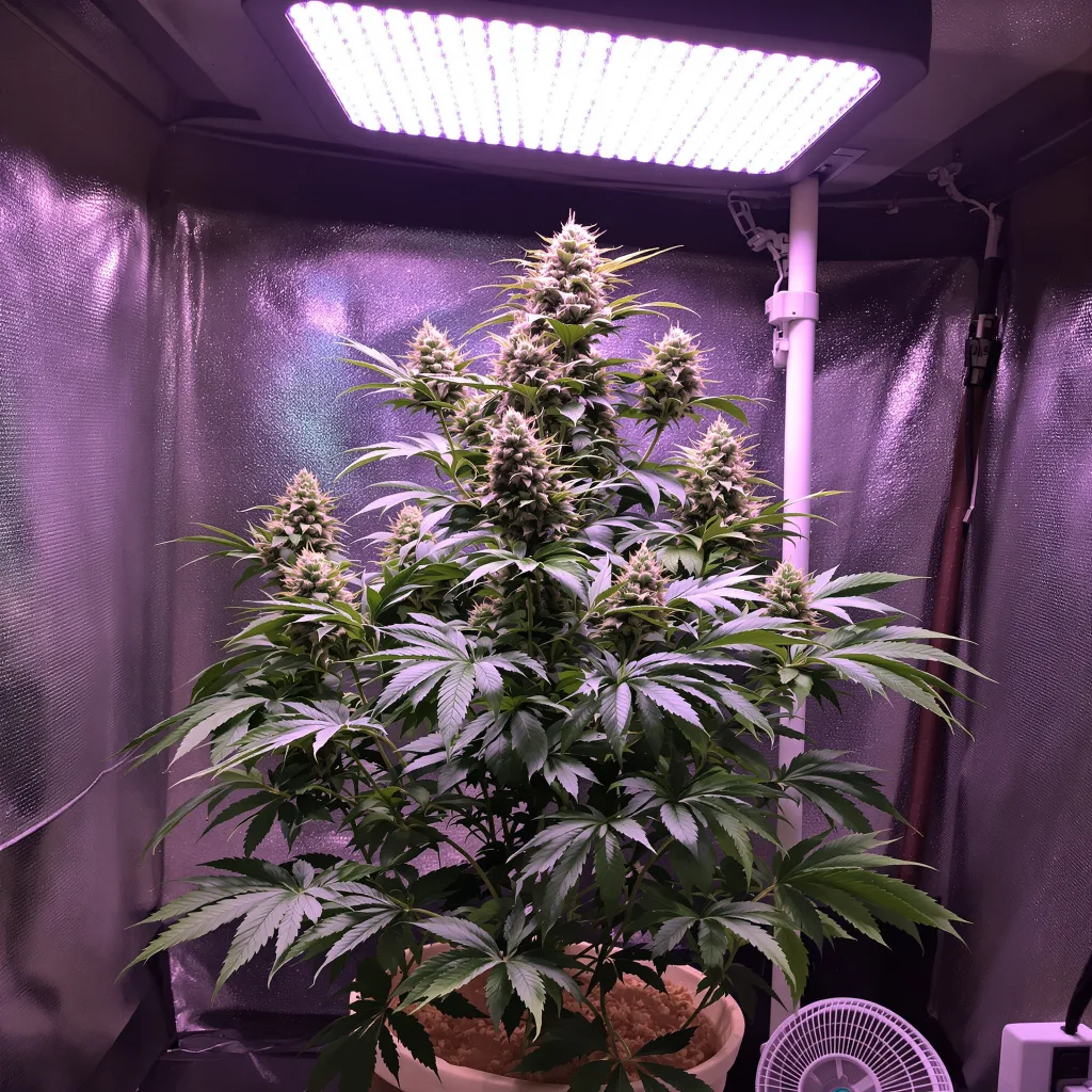 Plante de cannabis Purple Candy en floraison — 60-100 cm autofloraison