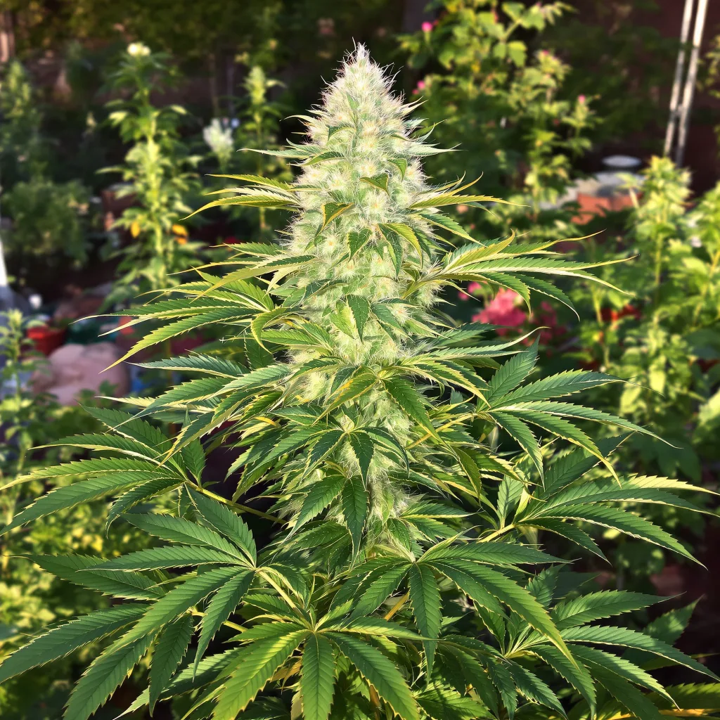 Purple Chemdawg 71% indica / 29% sativa — fleur avec trichomes visibles