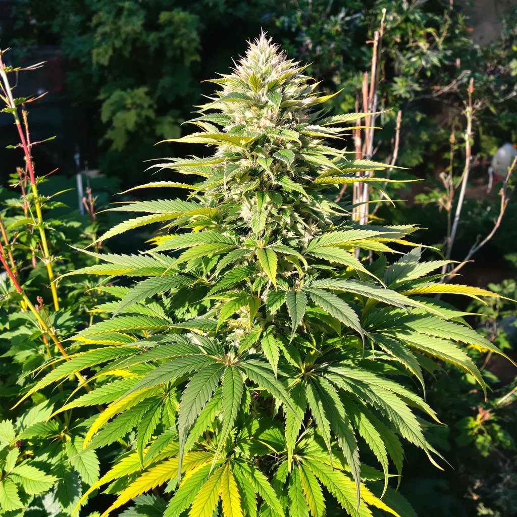 Purple Cotton Candy 79% indica / 21% sativa — fleur avec trichomes visibles