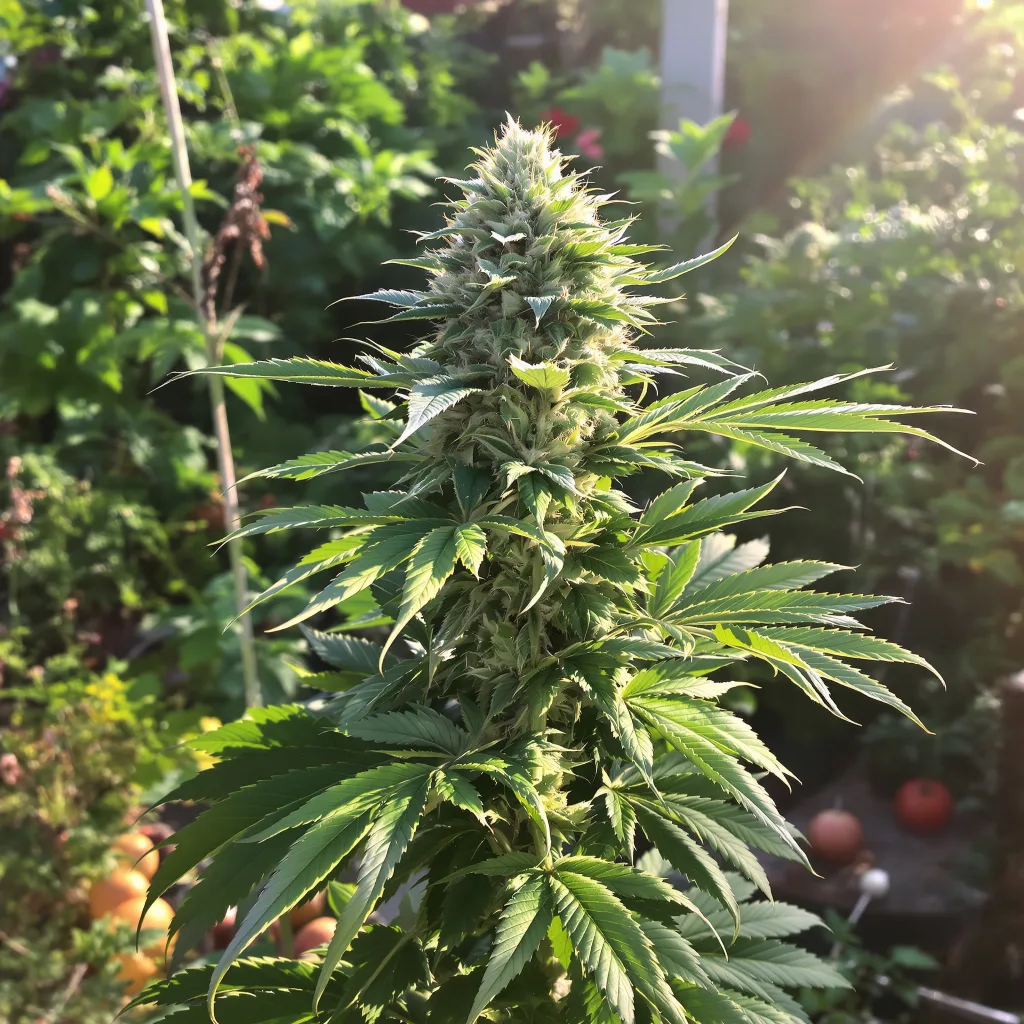 Purple Cotton Candy 79% indica / 21% sativa — fleur avec trichomes visibles
