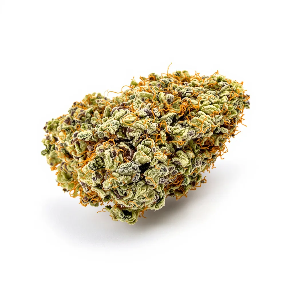 Purple Dream 45% indica / 55% sativa — fleur avec trichomes visibles