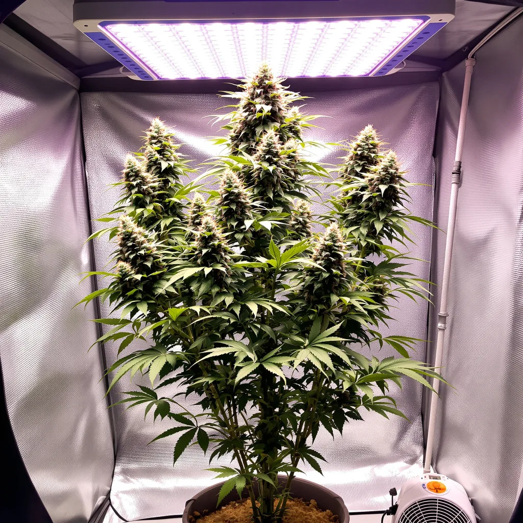 Plante de cannabis Purple Elephant en floraison — 120-180 cm féminisée