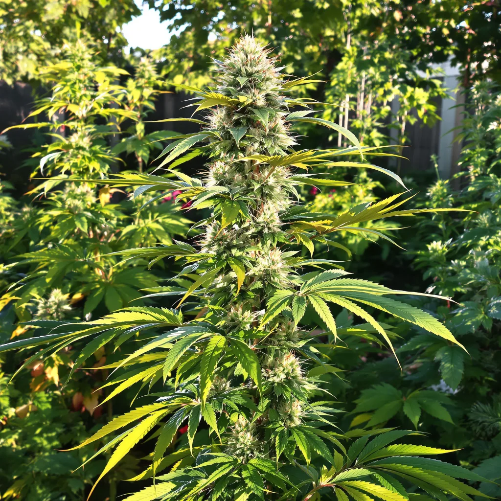 Purple Elephant 60% indica / 40% sativa — fleur avec trichomes visibles