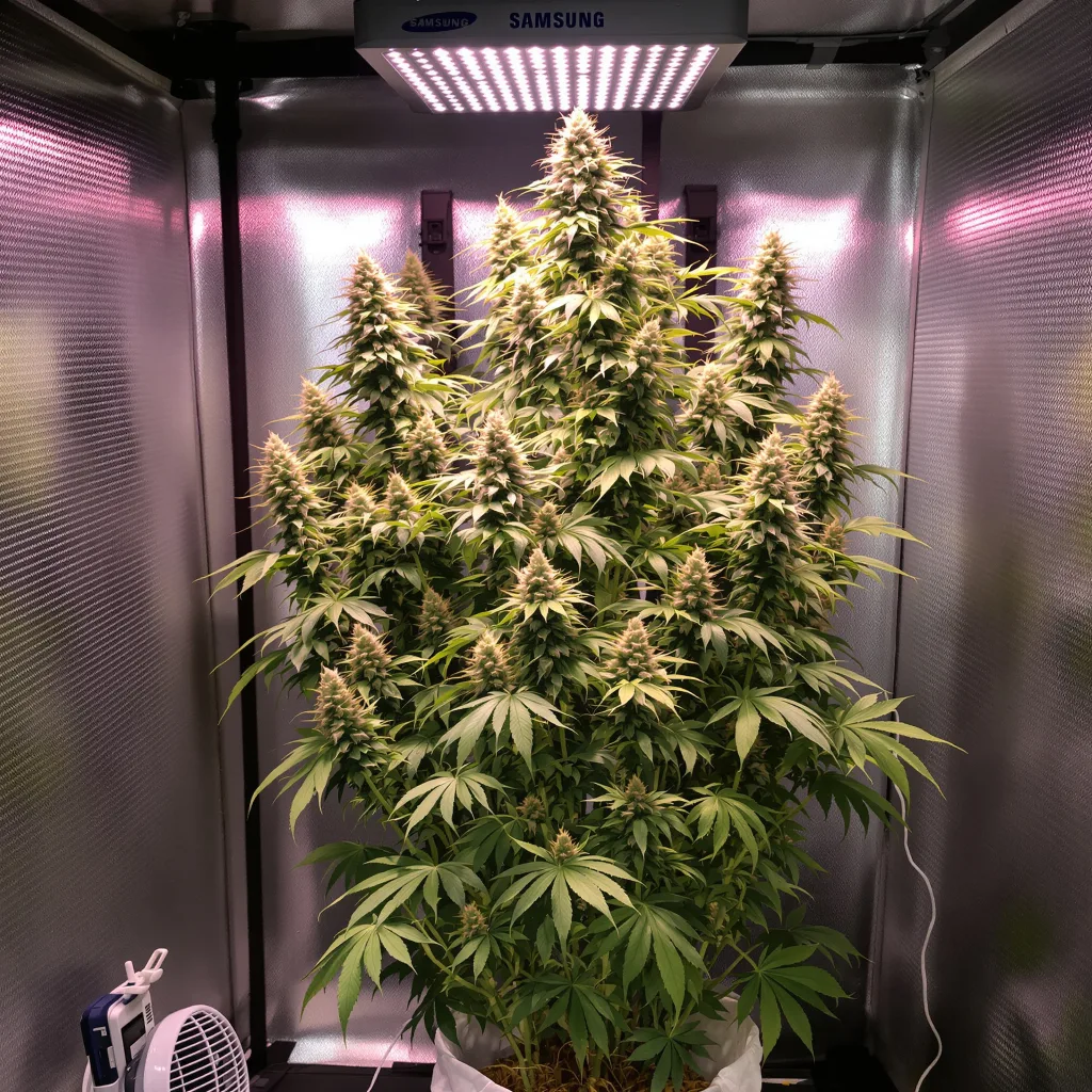 Plante de cannabis Purple Haze en floraison — 150-200 cm féminisée