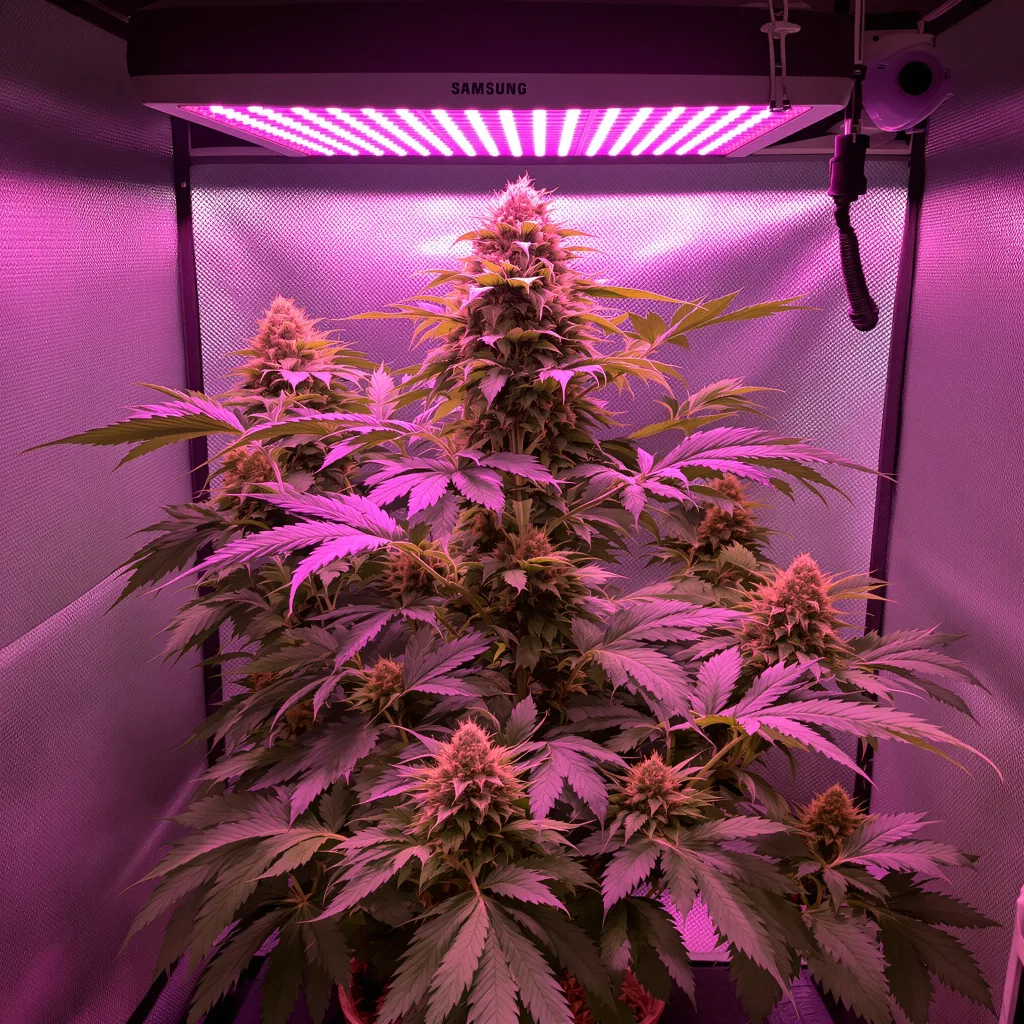 Plante de cannabis Purple Hindu Kush en floraison — 90-130 cm féminisée