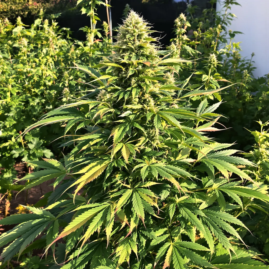 Purple Hindu Kush 100% indica / 50% sativa — fleur avec trichomes visibles