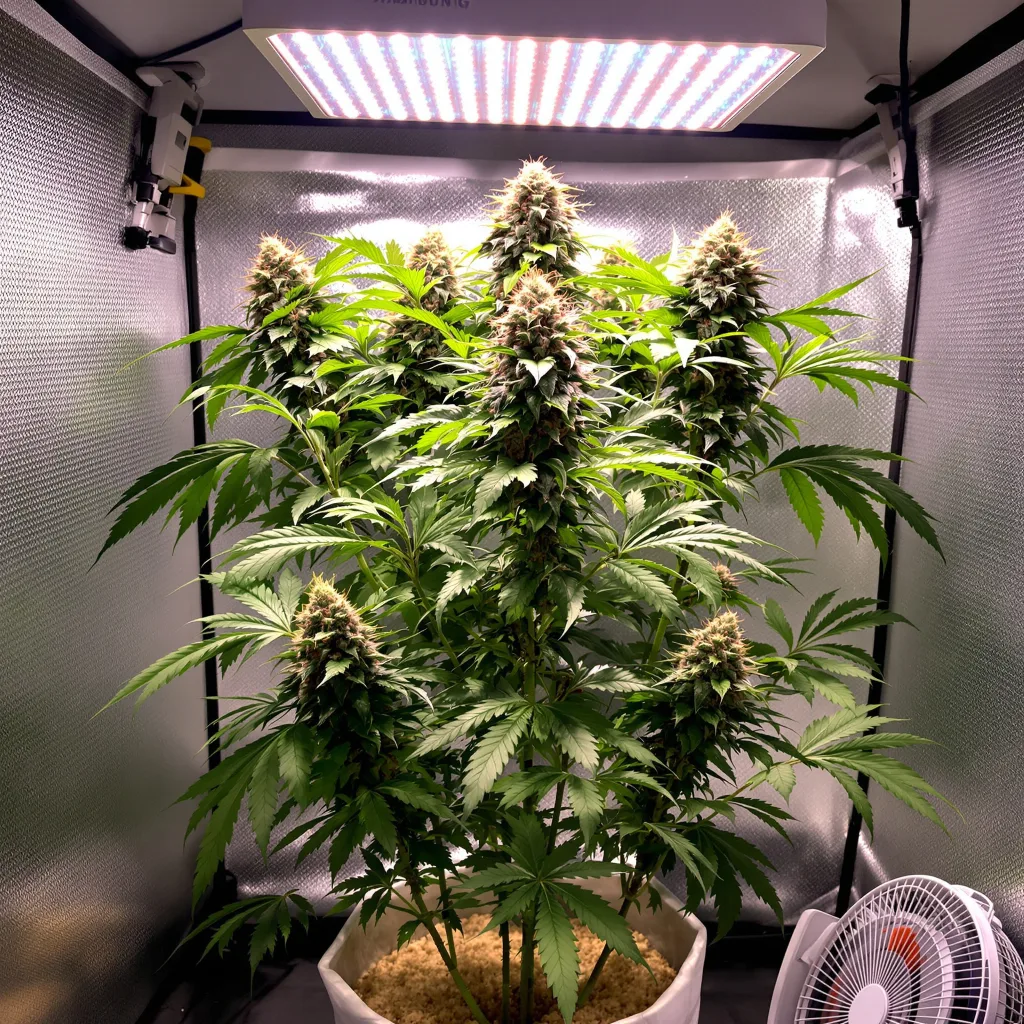 Plante de cannabis Purple Kush en floraison — 60-100 cm autofloraison