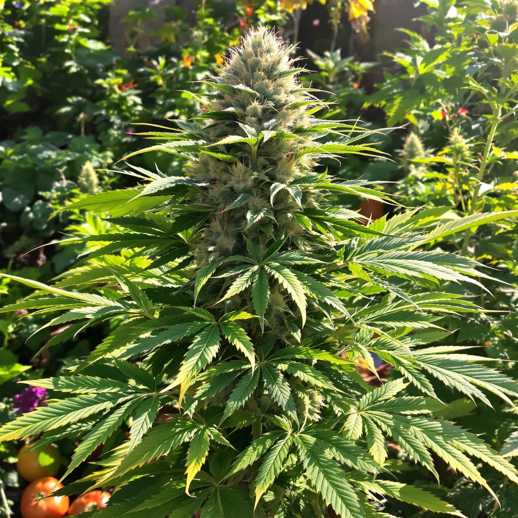Purple Kush 81% indica / 19% sativa — fleur avec trichomes visibles