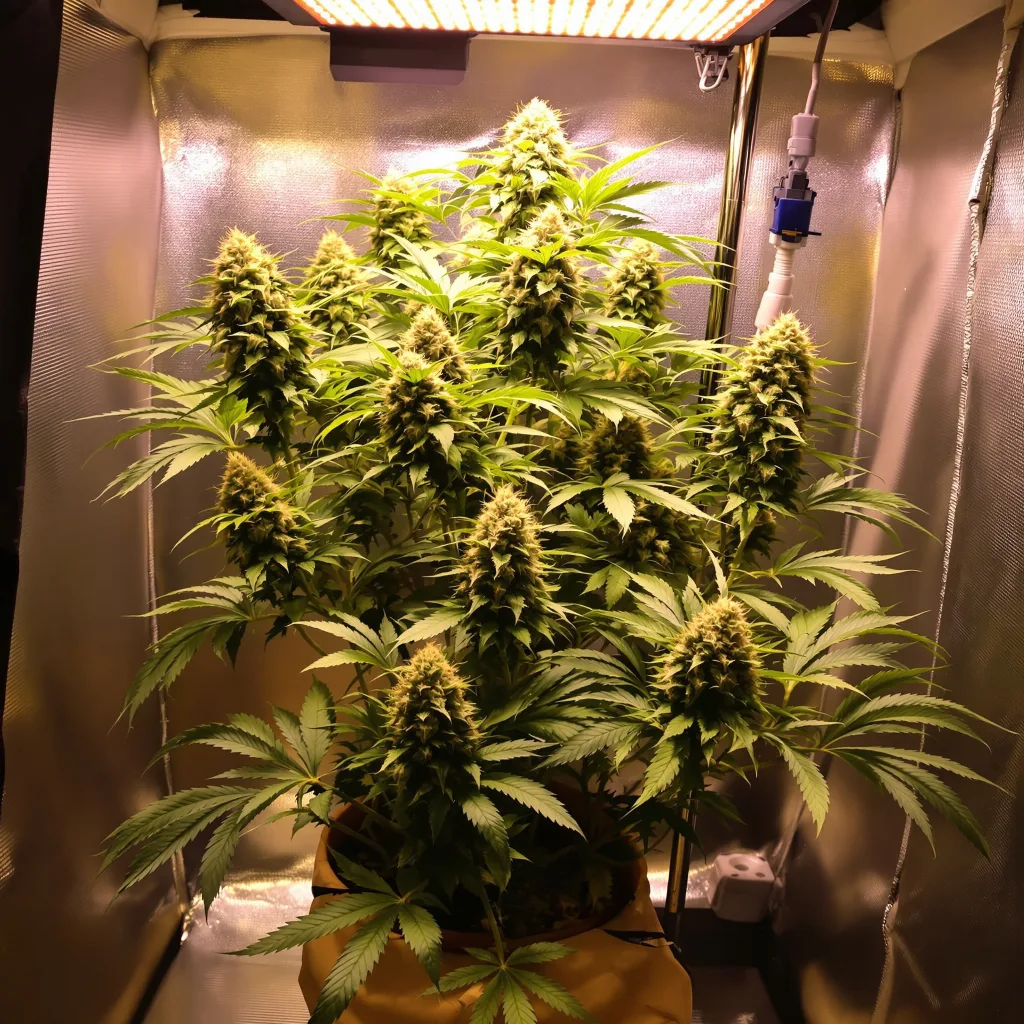 Plante de cannabis Purple Lemonade en floraison — 60-100 cm autofloraison