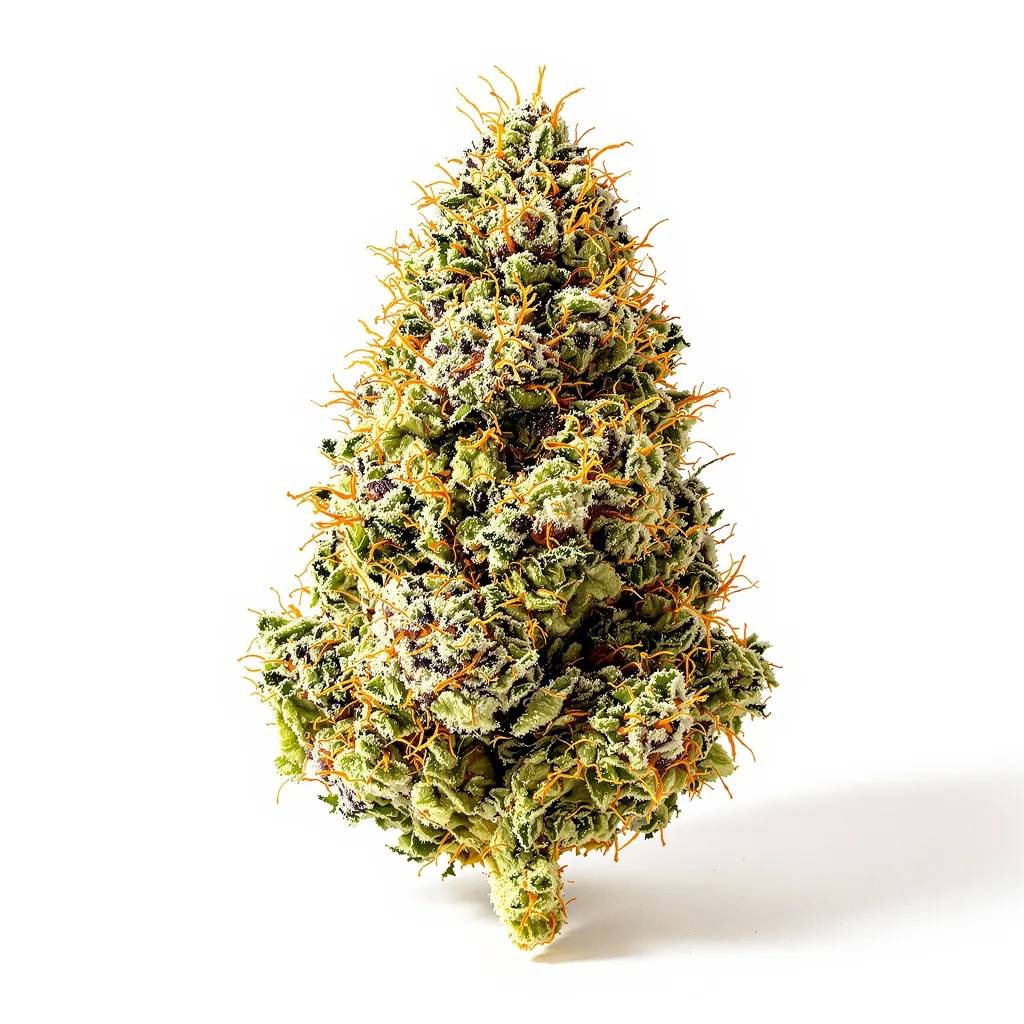 Purple Lemonade 55% indica / 45% sativa — fleur avec trichomes visibles