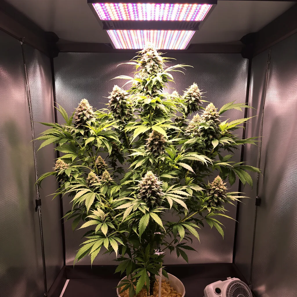 Plante de cannabis Purple Lemonade en floraison — 120-180 cm féminisée
