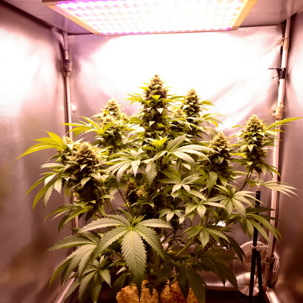 Plante de cannabis Purple Monkey Balls en floraison — 90-130 cm féminisée
