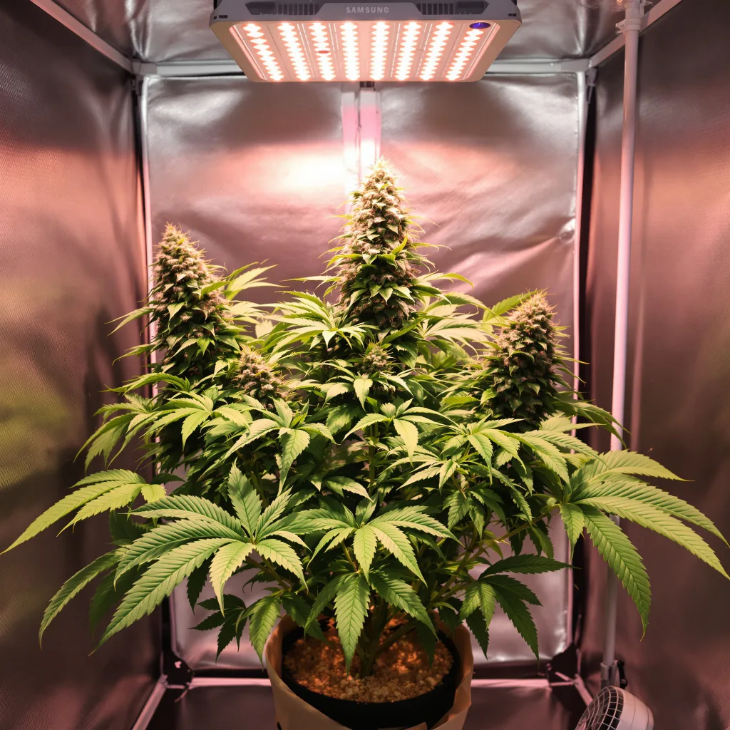 Plante de cannabis Purple Mr. Nice en floraison — 90-130 cm féminisée