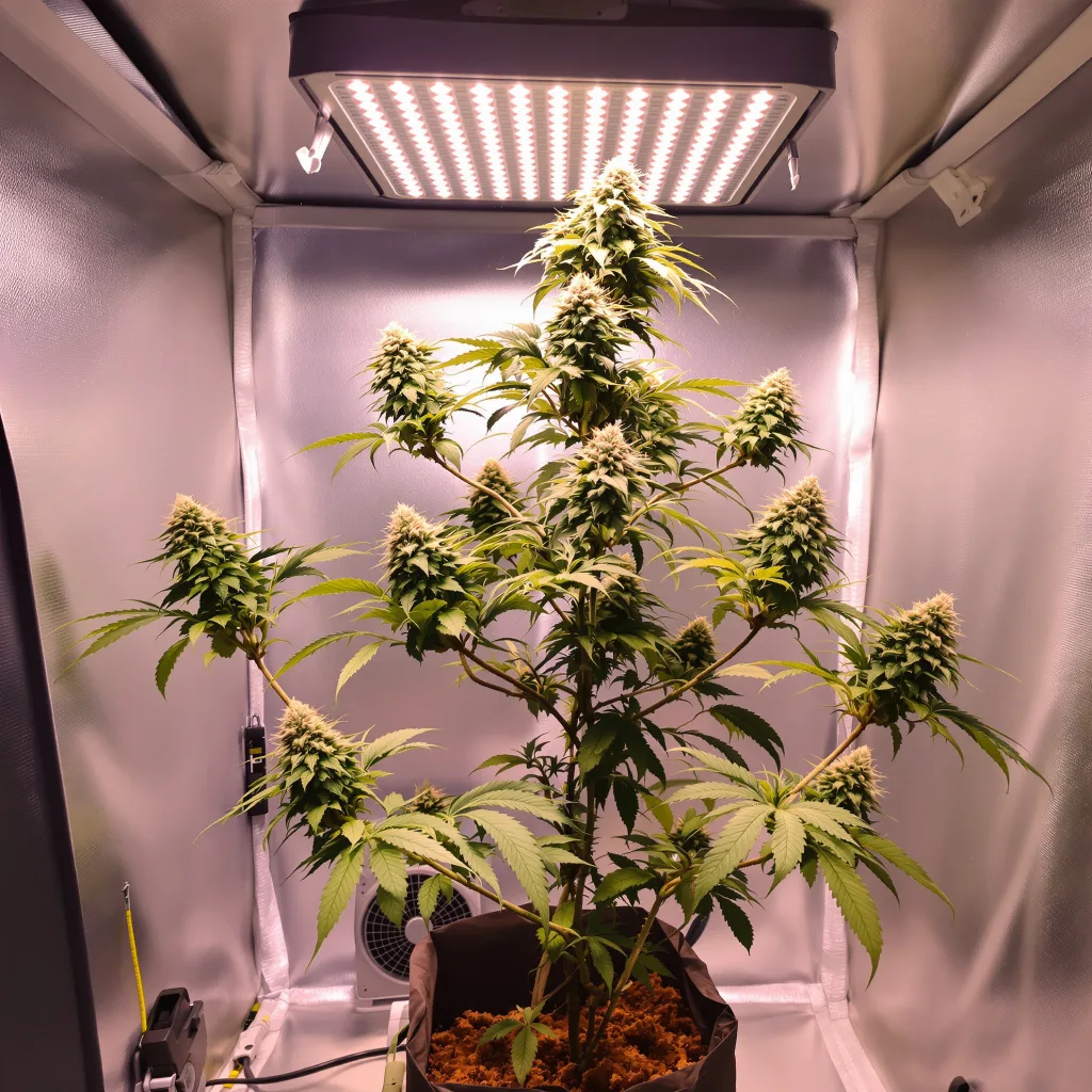 Plante de cannabis Purple Pantera en floraison — 120-180 cm féminisée