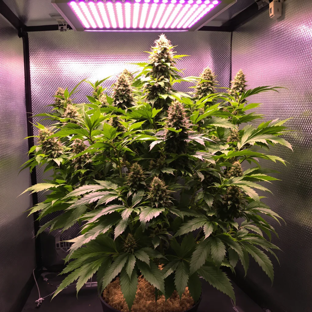 Plante de cannabis Purple Panty Dropper en floraison — 90-130 cm féminisée