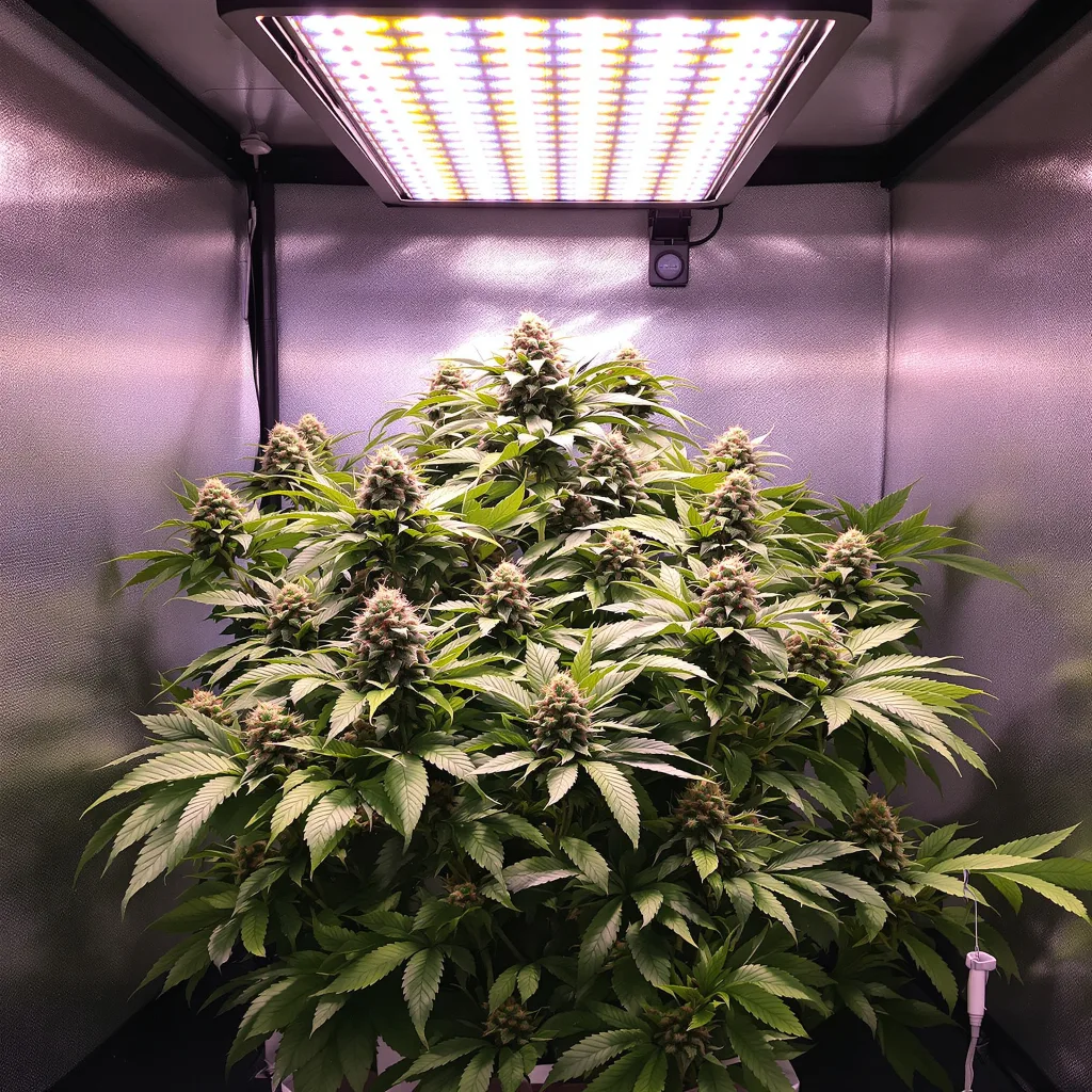 Plante de cannabis Purple Passion en floraison — 90-130 cm féminisée