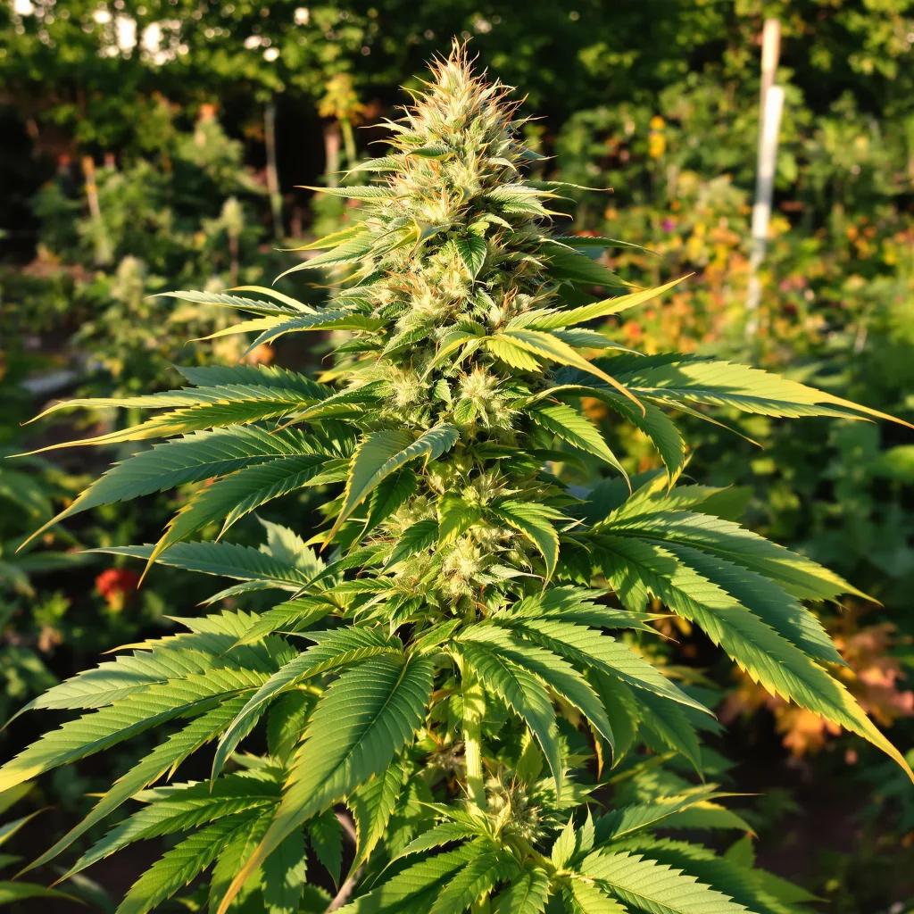 Purple Passion 89% indica / 11% sativa — fleur avec trichomes visibles