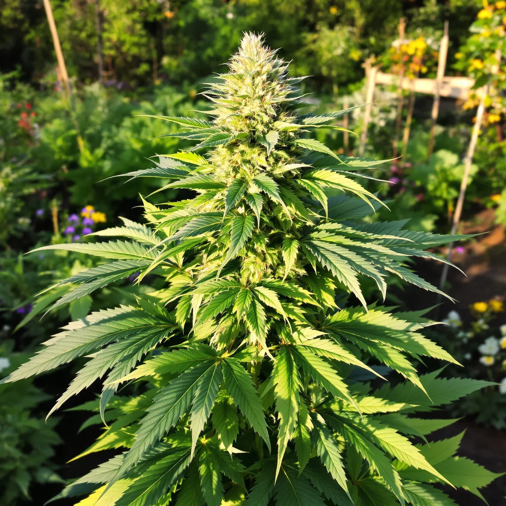 Purple Punch 70% indica / 30% sativa — fleur avec trichomes visibles