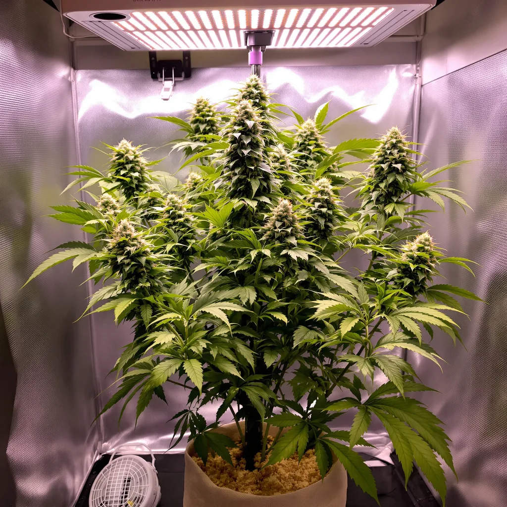 Plante de cannabis Purple Sage en floraison — 90-130 cm féminisée
