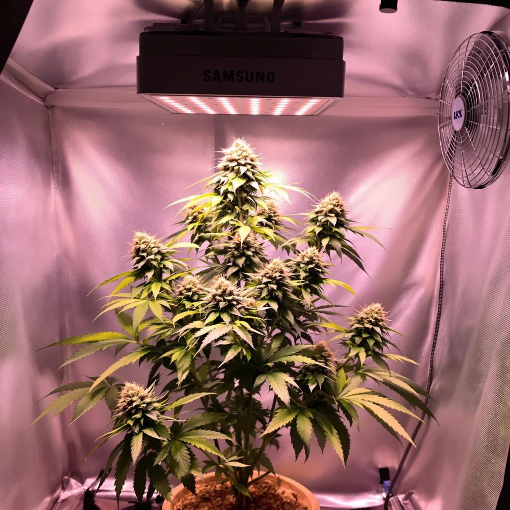 Plante de cannabis Purple Skunk en floraison — 60-100 cm autofloraison