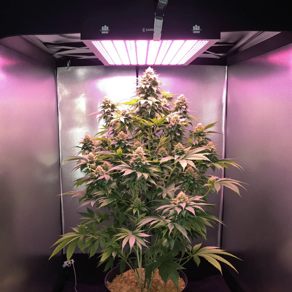 Plante de cannabis Purple Voodoo en floraison — 60-100 cm autofloraison