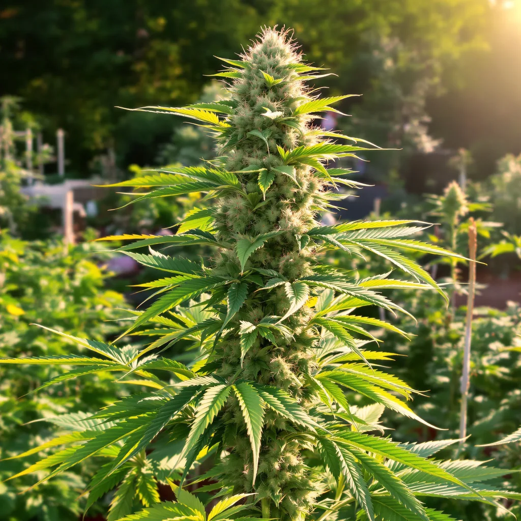 Purple Voodoo 54% indica / 46% sativa — fleur avec trichomes visibles