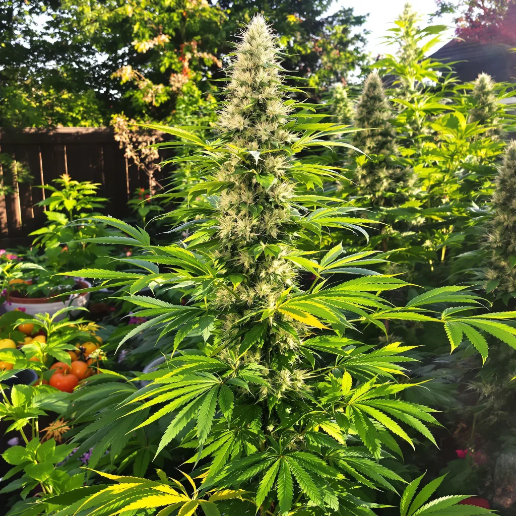 Purple Wreck 14% indica / 86% sativa — fleur avec trichomes visibles