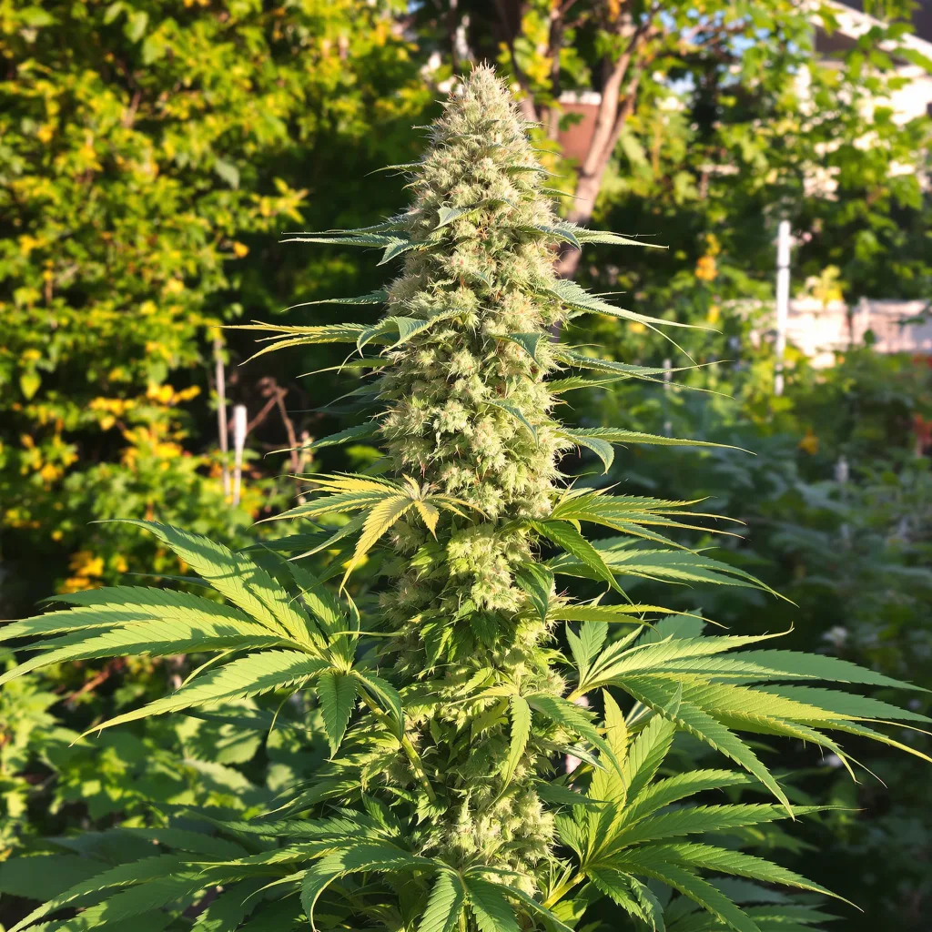 Qrazy Train 50% indica / 50% sativa — fleur avec trichomes visibles