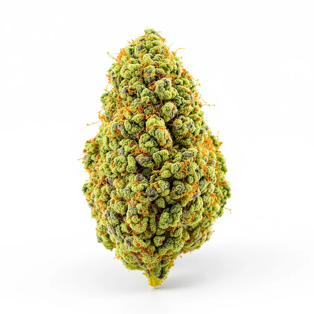 Quantum Kush 25% indica / 75% sativa — fleur avec trichomes visibles