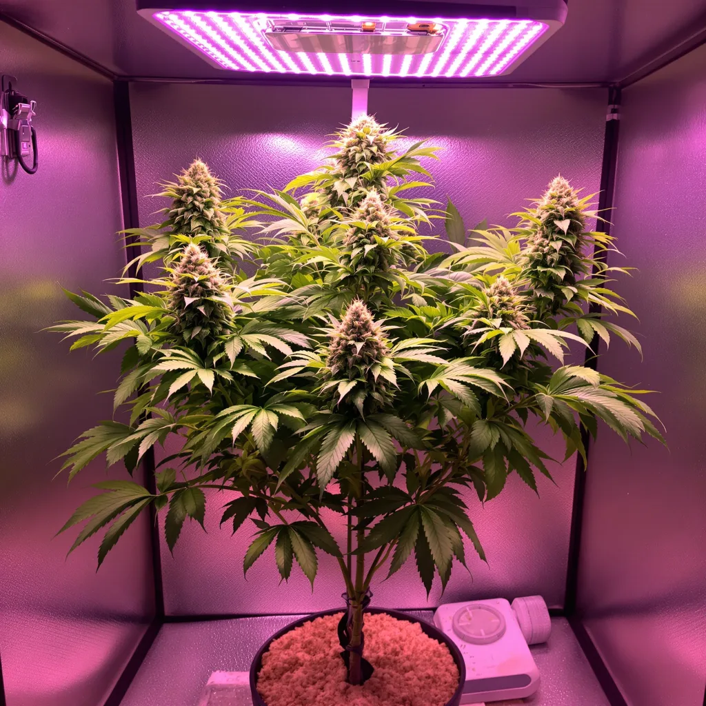 Plante de cannabis Quin-N-Tonic en floraison — 90-130 cm féminisée