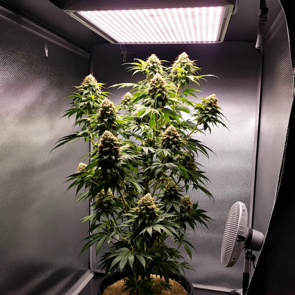 Plante de cannabis Race Fuel OG en floraison — 120-180 cm féminisée