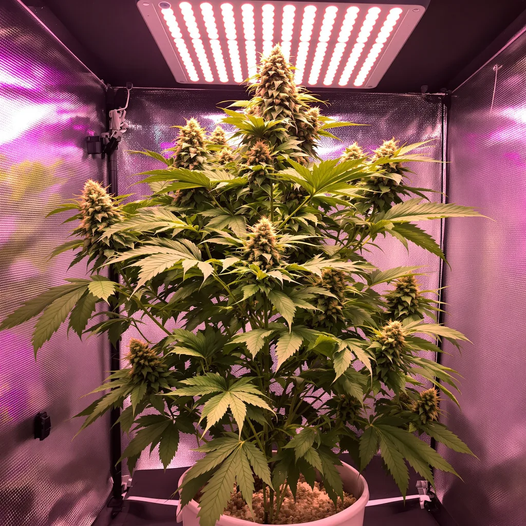 Plante de cannabis Rainbow Jones en floraison — 60-100 cm autofloraison