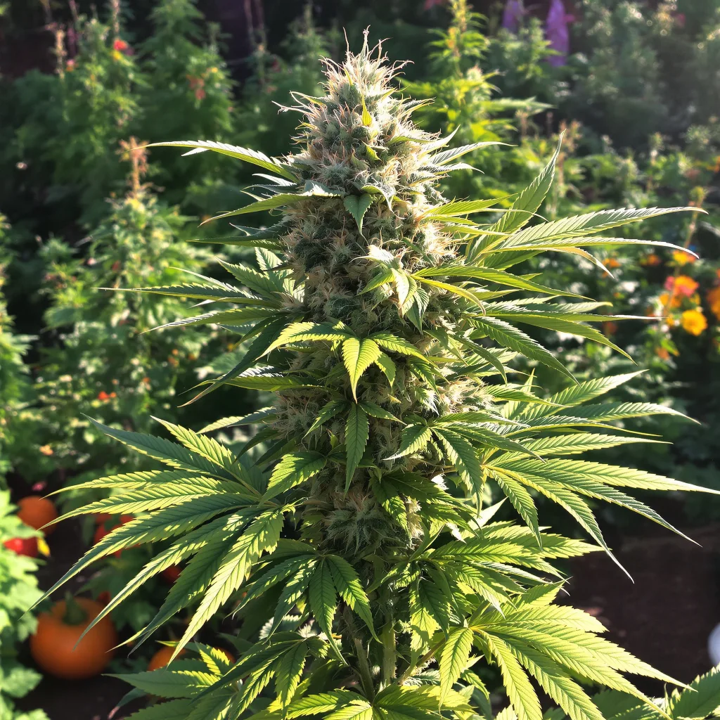 Raisinberry 87% indica / 13% sativa — fleur avec trichomes visibles