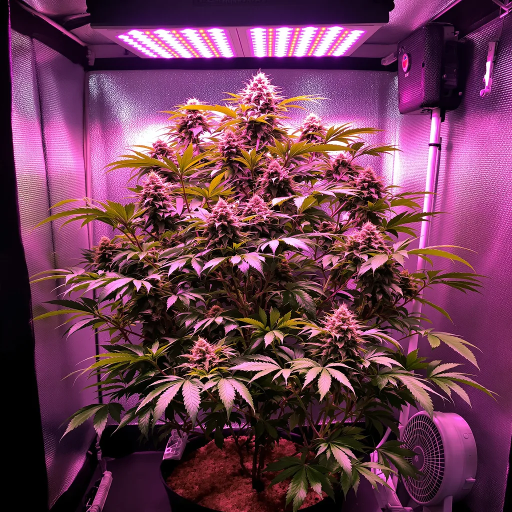 Plante de cannabis Rare Darkness en floraison — 90-130 cm féminisée