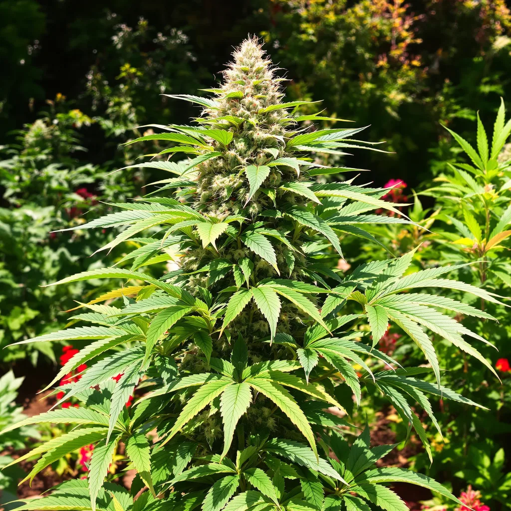 Rare Darkness 80% indica / 20% sativa — fleur avec trichomes visibles
