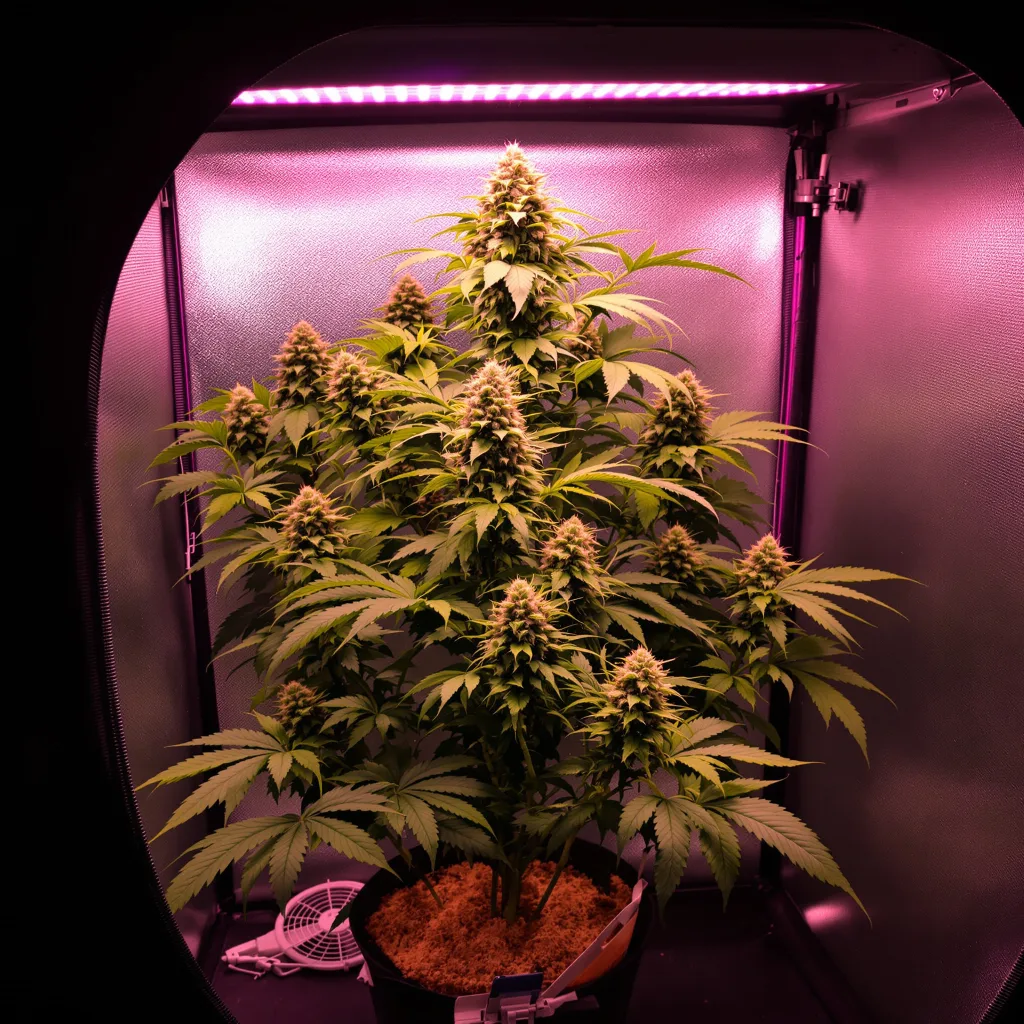 Plante de cannabis Red Bruce en floraison — 90-130 cm féminisée