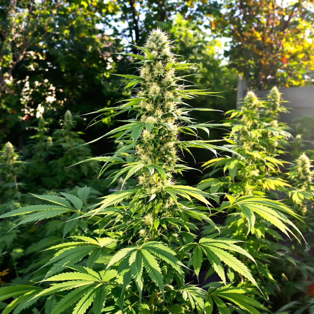 Red Congolese 10% indica / 90% sativa — fleur avec trichomes visibles