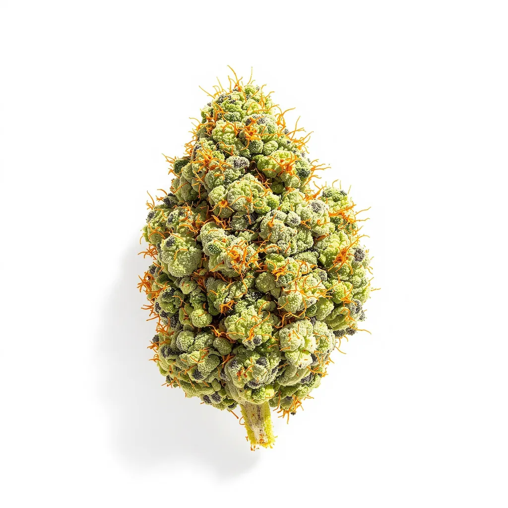 Red Congolese 10% indica / 90% sativa — fleur avec trichomes visibles